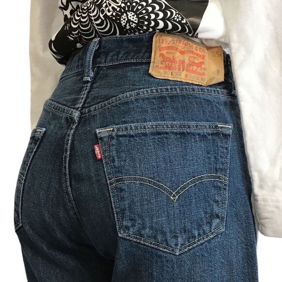 Levi's Denim - Levi’s 501 Button Fly Jeans Dark Wash Size 32 X 30 Unisex